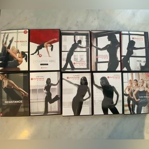 10 Pure Barre DVDs